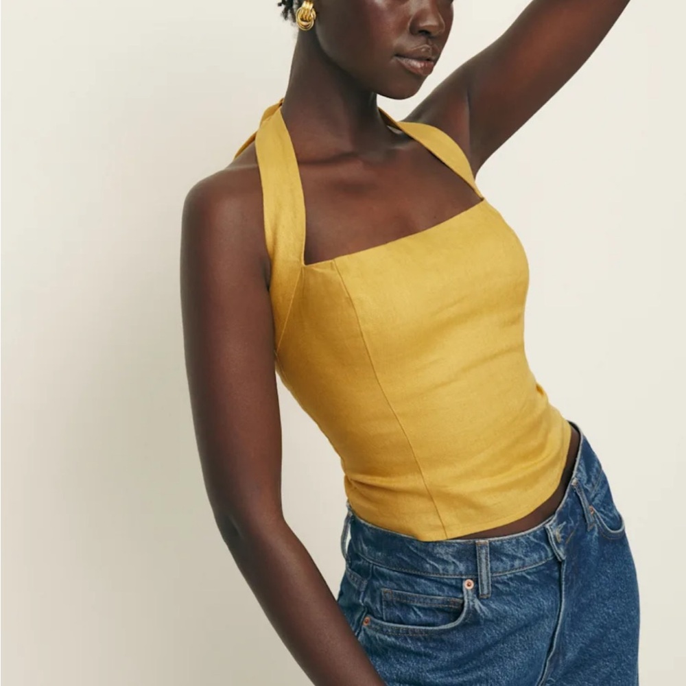 Reformation Malika Halter Top